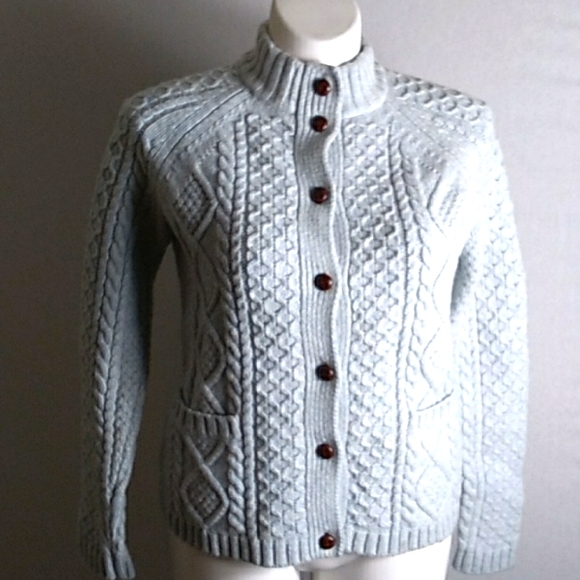 Lands' End Sweaters - Lands end women cardigan size  L used